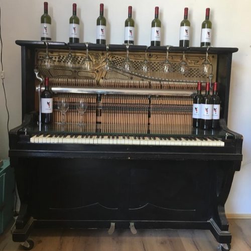 Console / Wine Bar from a 100 Year Old Piano