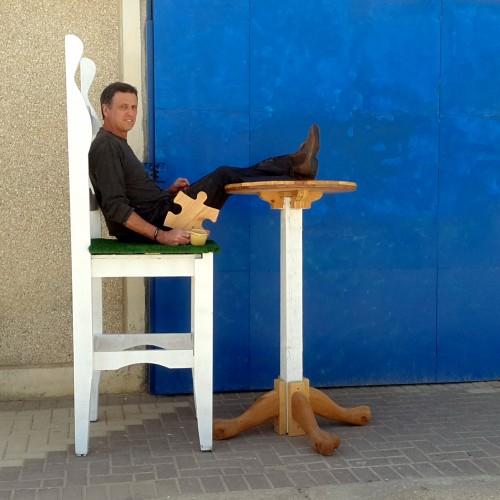 Tall Chair & Coffee Table